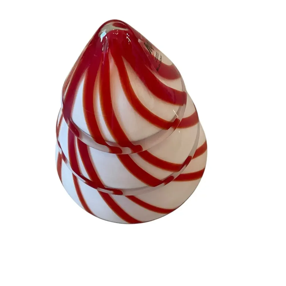 Hand Blown Art Glass CHRISTMAS Tree 10